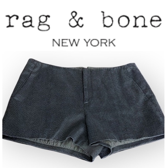 rag & bone Pants - Rag and Bone lined dress shorts, silky, textured size 10